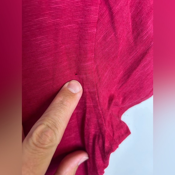 Toad & Co Organic Cotton Women's Red V-Neck Top Blouse Size S Casual outdoor - Picture 8 of 11